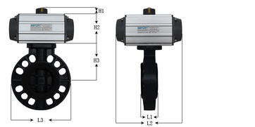 进口气动UPVC蝶阀与Sefort气动塑料蝶阀高清大图及塑料截止阀产品介绍